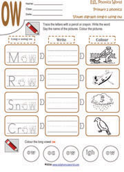 long-vowel-o-using-ow-worksheet